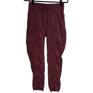 Lululemon Dance Studio Pants in Burgundy Bay Color